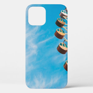 White Ferris wheel under clear sky in the morning iPhone 12 Case