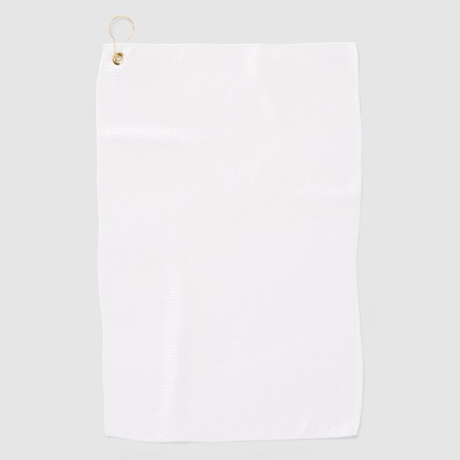 White #FFFFFF, Aqua Haze Golf Towel (Front)