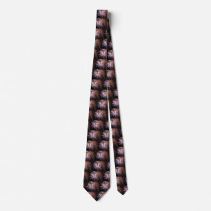 White Fireworks Tie