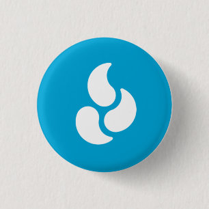 White Flame - Round Button