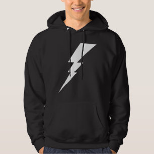 White Flash Lightning Bolt Hoodie