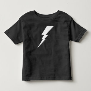White Flash Lightning Bolt Toddler T-Shirt