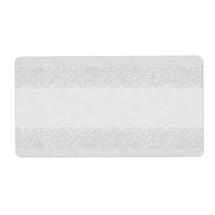 White Floral Apothecary Label