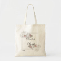 White floral bridesmaid wedding