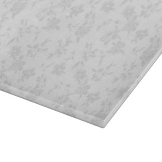 white floral glass cutting board