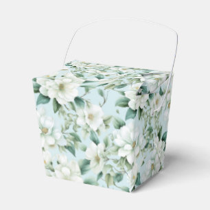 White Floral Party Treat Box