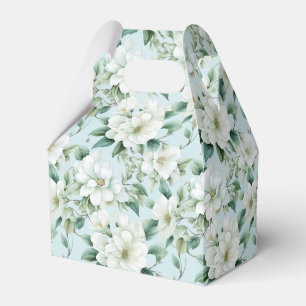 White Floral Party Treat Box