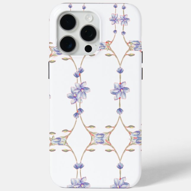 White floral phone case (Back)