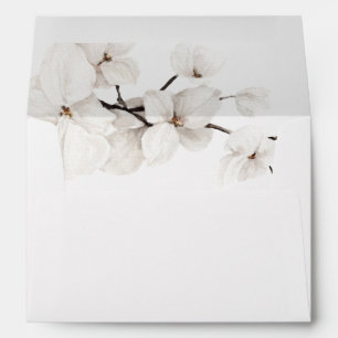 White Floral Summer Boho  Envelope