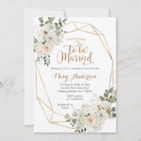 White Floral Tis the season to be married