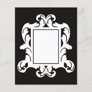 White flourish frame