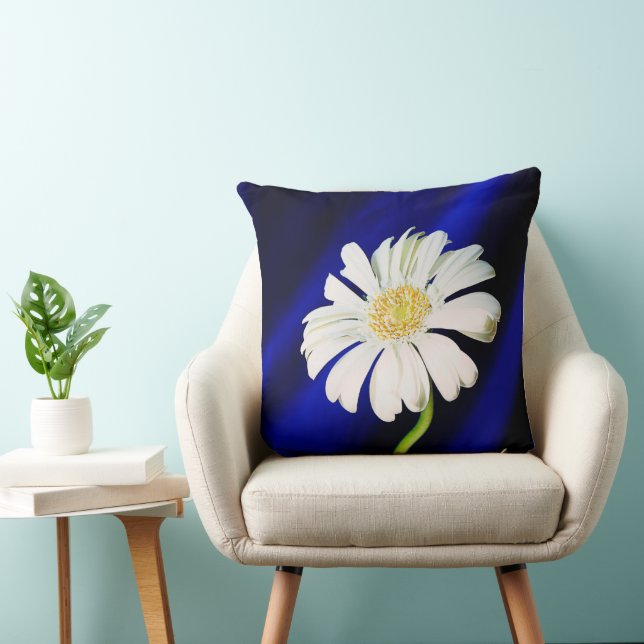 White Flower Blossom Cushion (Chair)