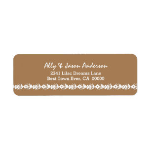 WHITE Flower Border TAN Background V11