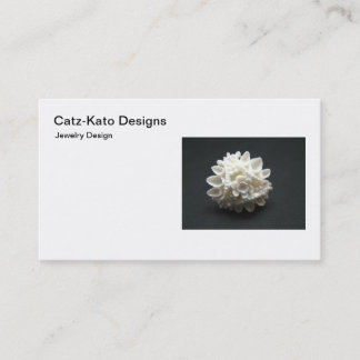 White Flower Business Card
