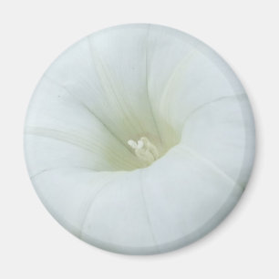 White Flower Center Magnet