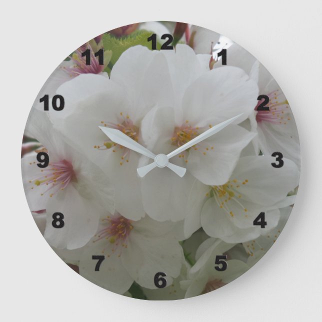 White Flower Clock (Front)