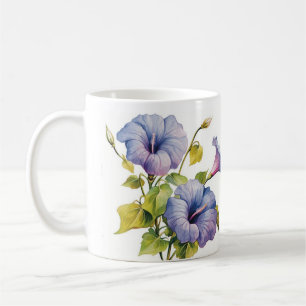 White flower cup mauve morning