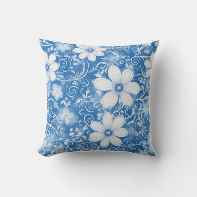 White Flower Cushion (Front)