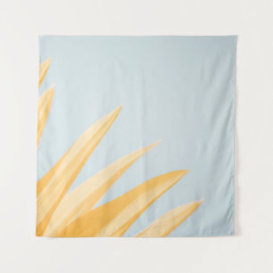 WHITE FLOWER GRAPHIC WALLPAPER TAPESTRY