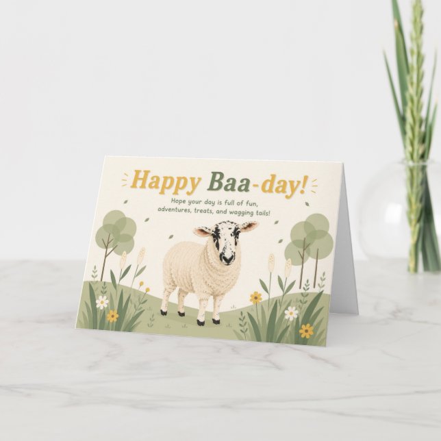 White Flower Happy Anniversary Card (Front)