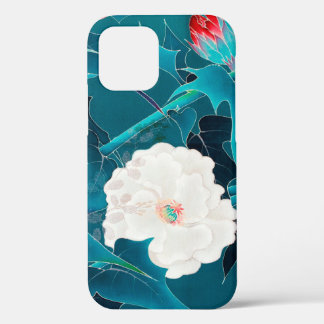 White Flower, Japanese Design iPhone 12 Case