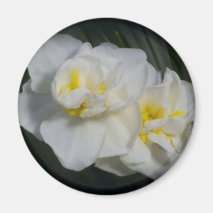 White Flower Magnet