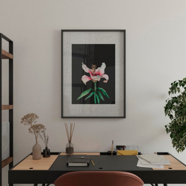 White Flower Modern Art II Poster (Creator Uploaded)