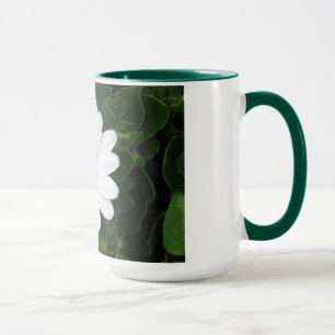 White Flower mug - choose style & colour