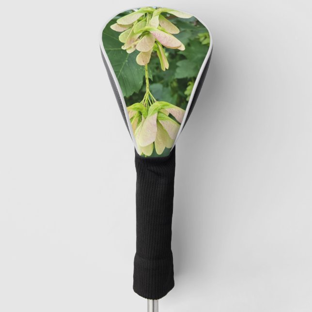 White Flower Nature Golf Head Cover (Front)