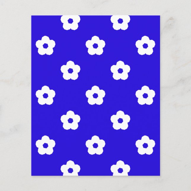 White Flower Pattern Flyer (Front)