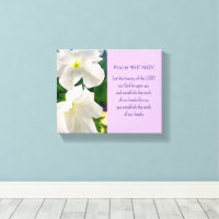White Flower Photo Bible Verse God's Blessing