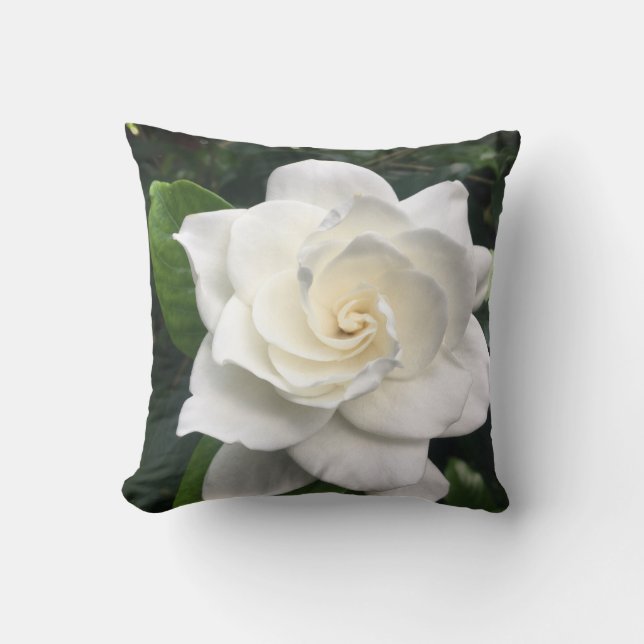 White Flower Pillow (Front)
