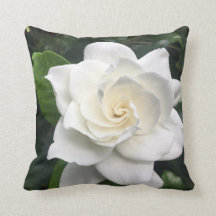 White Flower Pillow