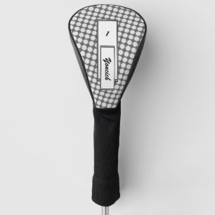 White Flower Ribbon by Kenneth Yoncich Golf Head Cover