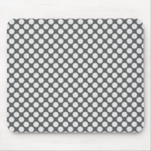 White Flower Ribbon by Kenneth Yoncich Mouse Mat