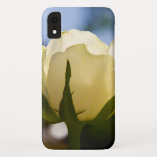 White Flower Rose Pretty Girly iPhone XR Case