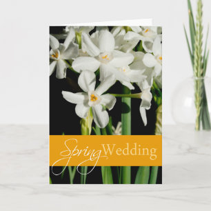 White Flower Spring Event And Wedding Invitation