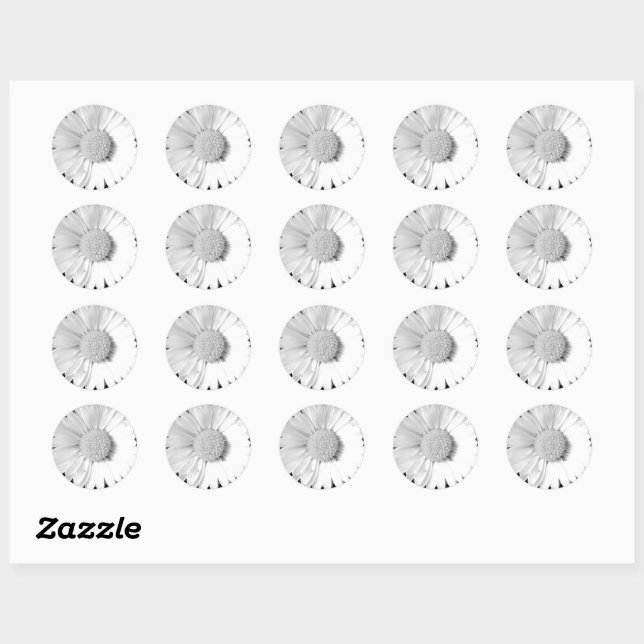 White Flower Sticker (Sheet)