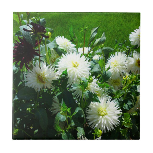 White Flower Tile (Front)