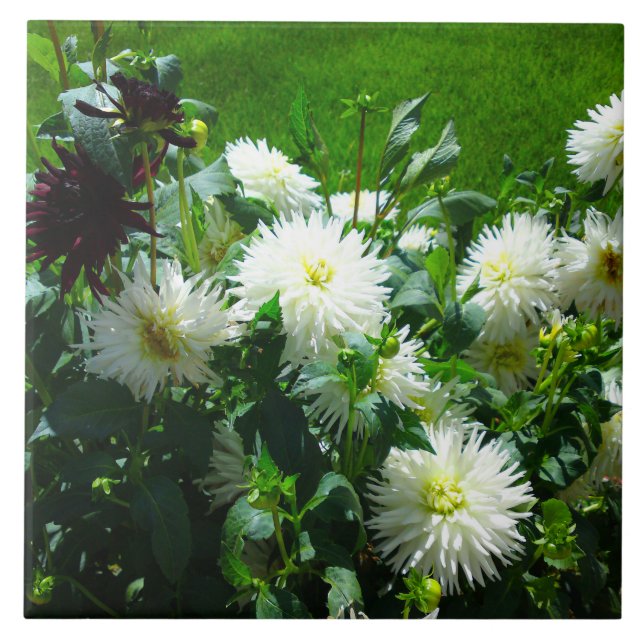 White Flower Tile (Front)