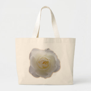 White Flower Tote Bag White Rose Beach Tote Bags