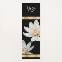 White Flower - Yoga Mat