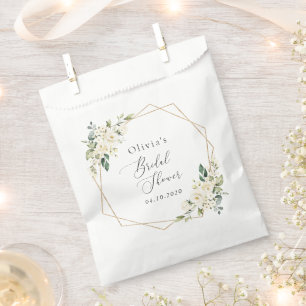 White Flowers, Cream Flowers, Boho, Bridal Shower Favour Bags