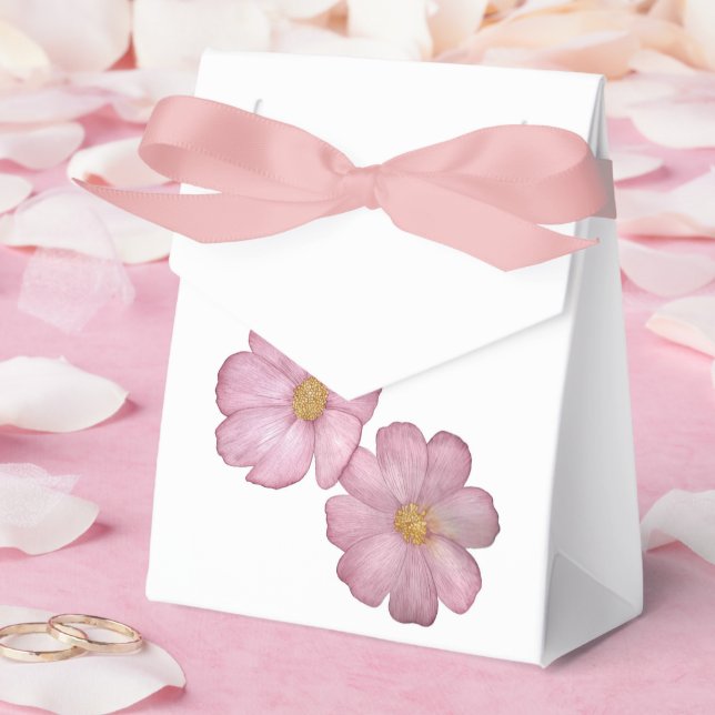 White Flowers Favour Box (Wedding)