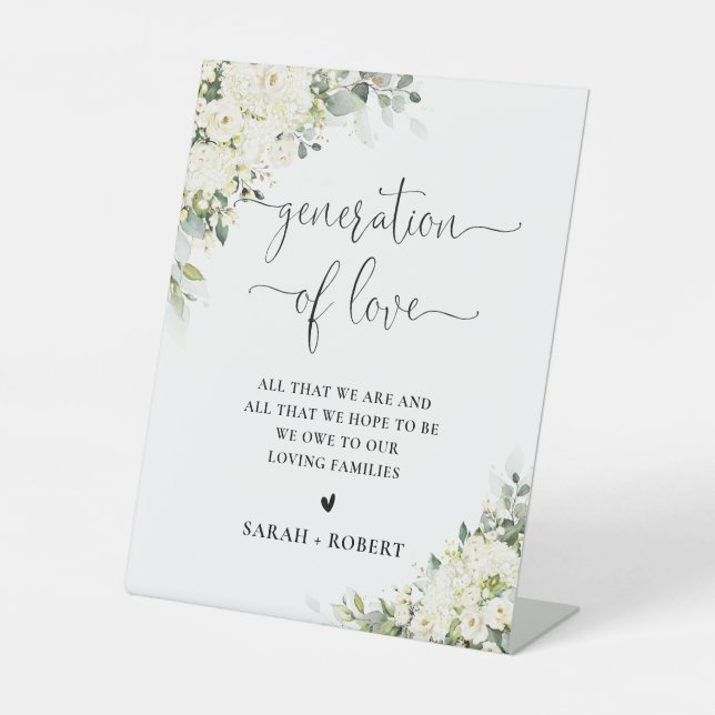 White Flowers Generation of Love Sign (Front)