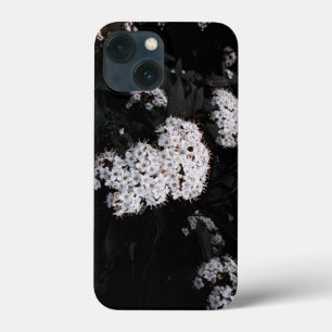 White Flowers Graphic iPhone 13 Mini Case