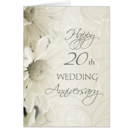  20th  Wedding  Anniversary  Cards  Invitations Zazzle co uk 