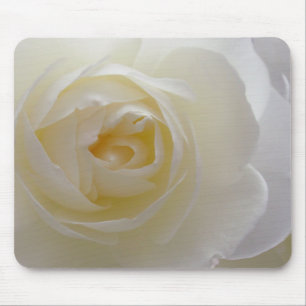 White Flowers Mousepad White Rose Decor Gifts
