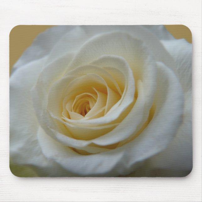 White Flowers Mousepad White Rose Decor Gifts (Front)