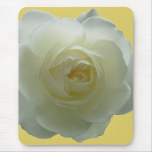 White Flowers Mousepad White Rose Decor Gifts